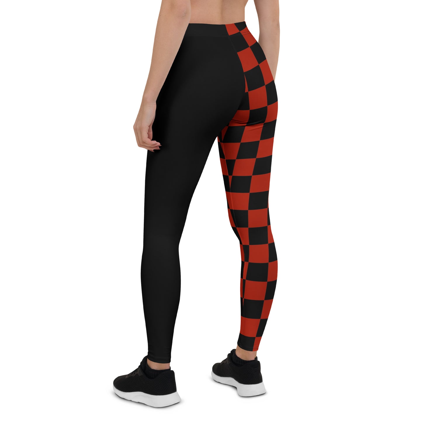 Riot Split Leggings – Black/Red