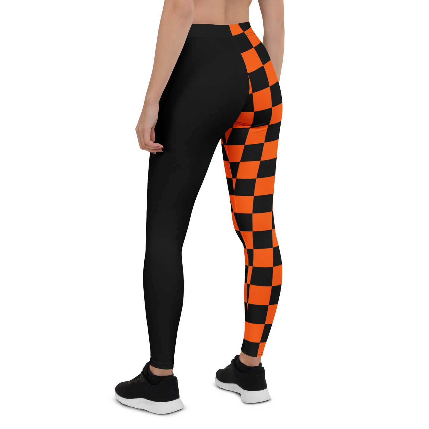 Fury Check Leggings – Orange/Black