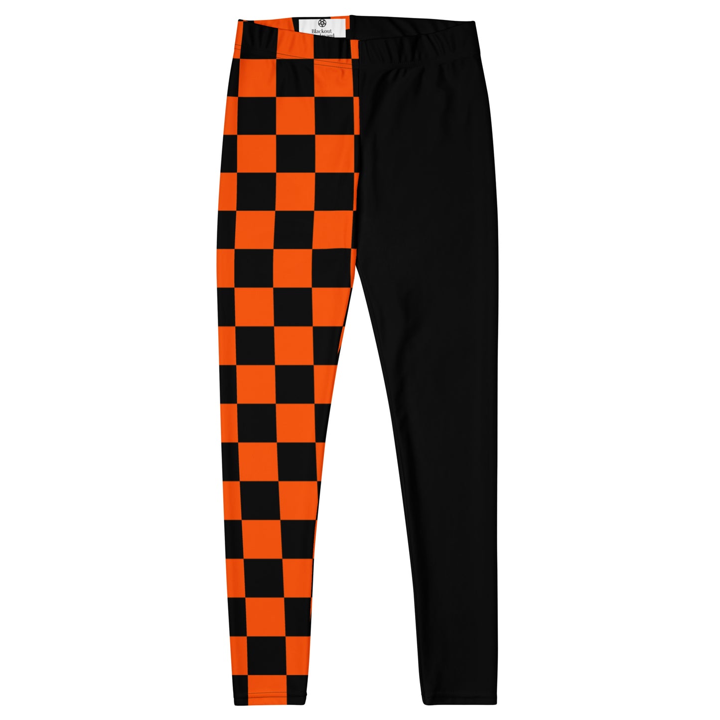Fury Check Leggings – Orange/Black