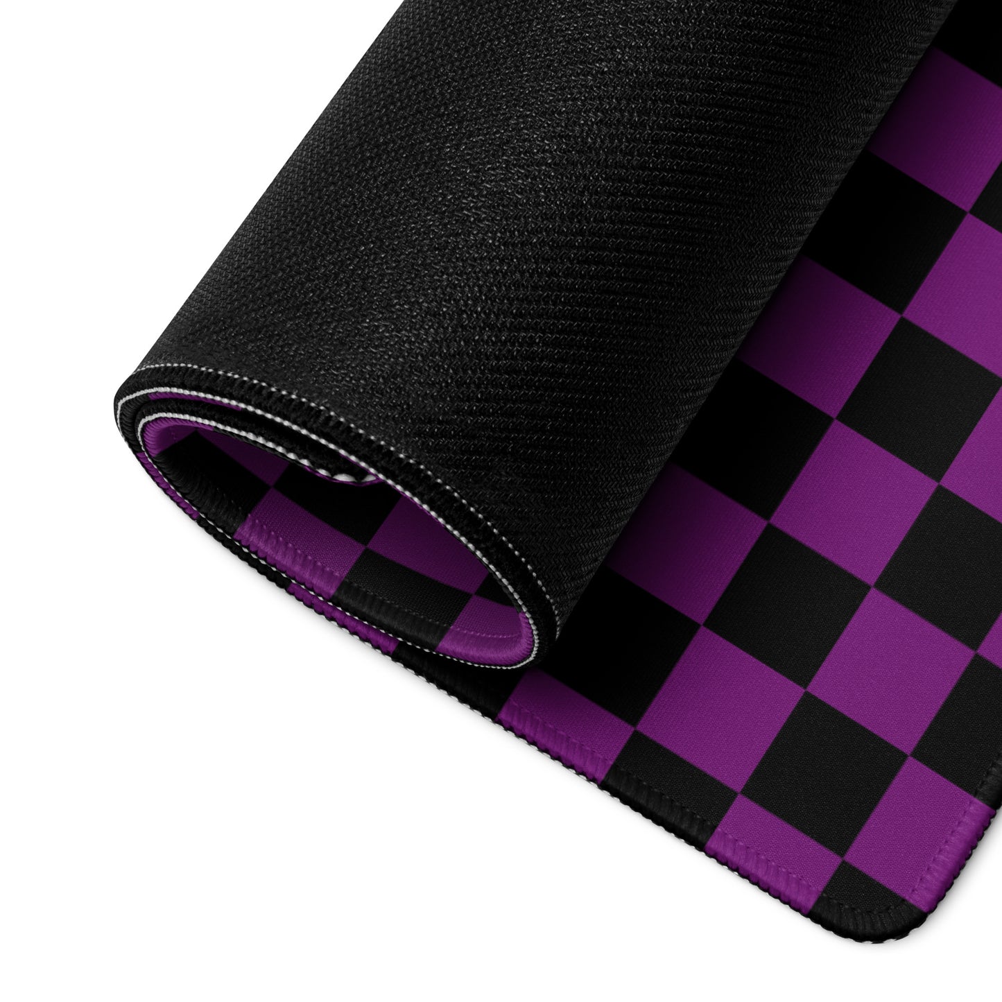 Purple Checkerboard Mouse Mat