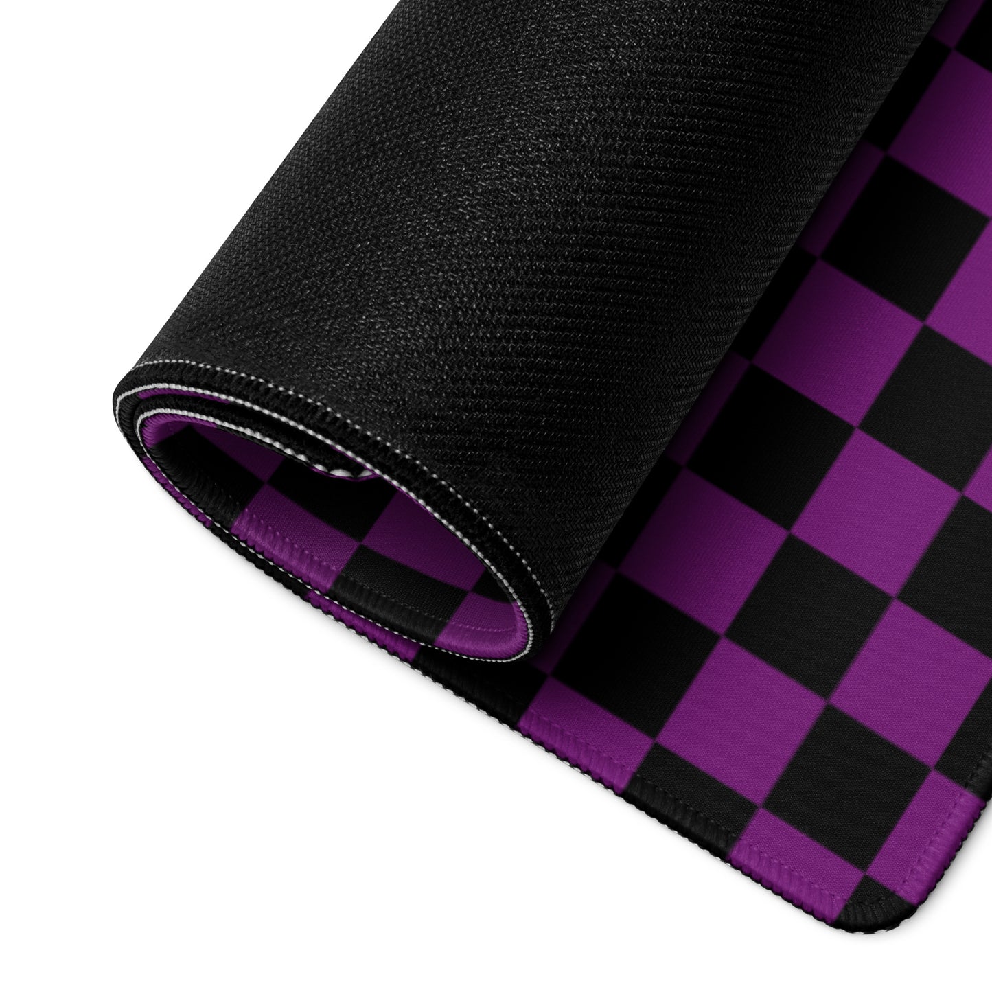 Purple Checkerboard Mouse Mat