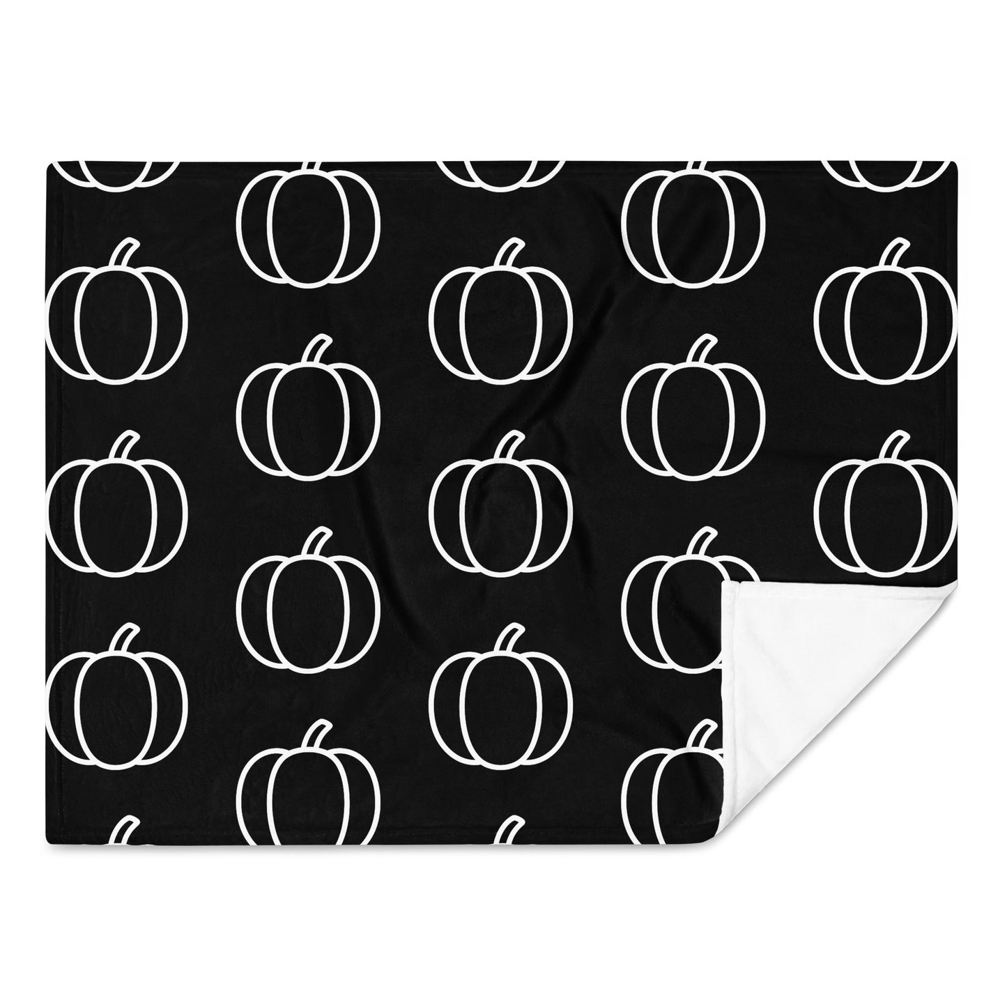 White Pumpkin Throw Blanket