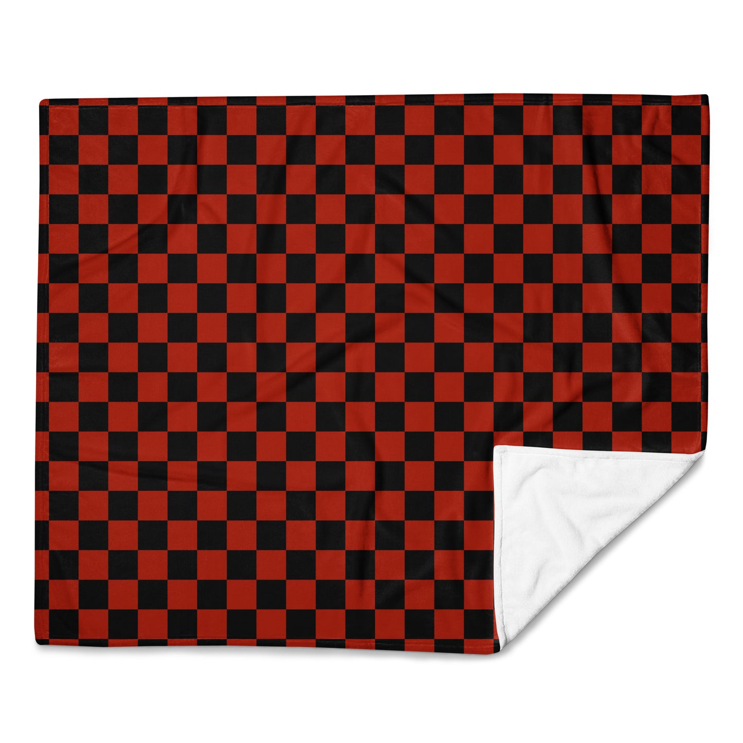 Red Checkerboard Throw Blanket