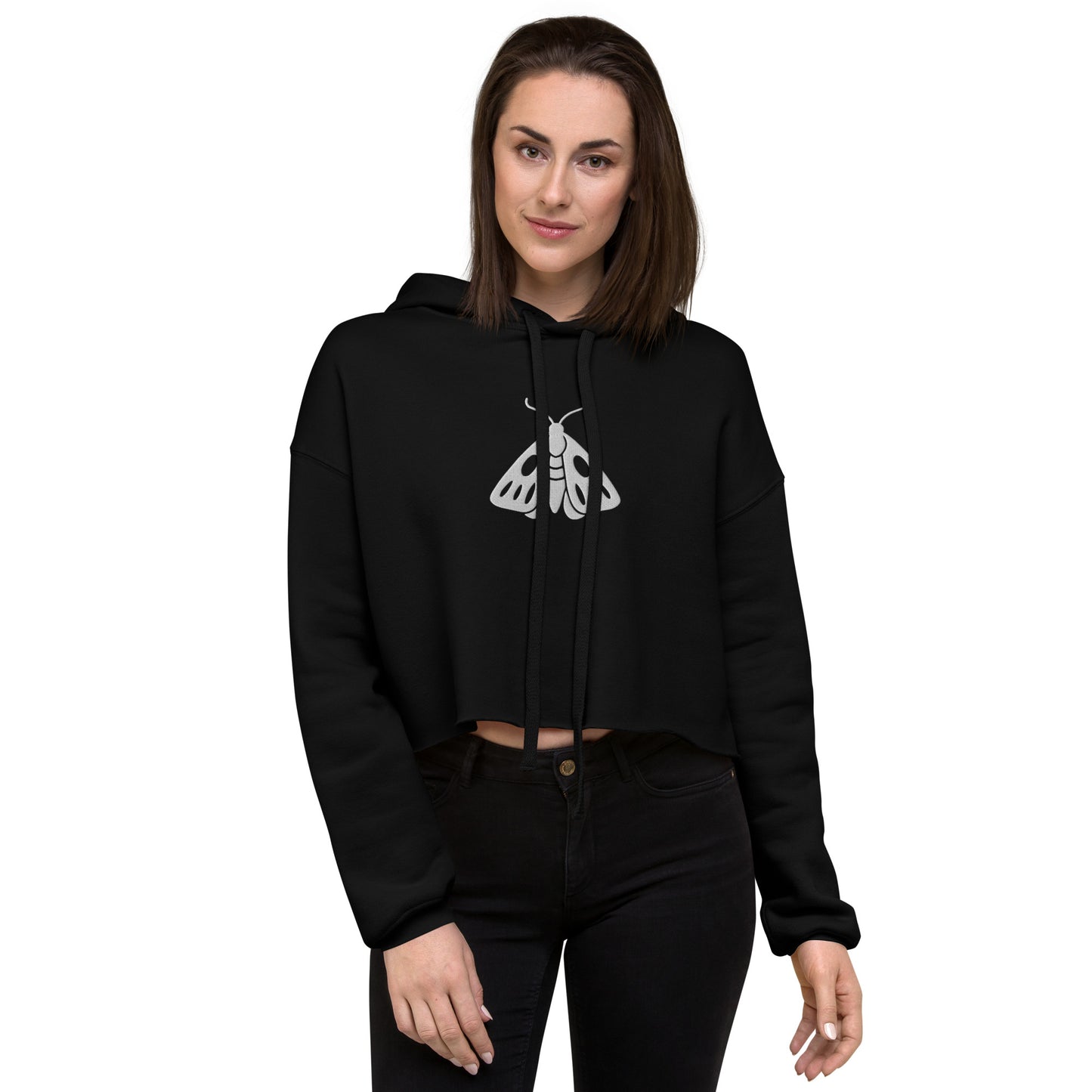 Moth Cropped Hoodie