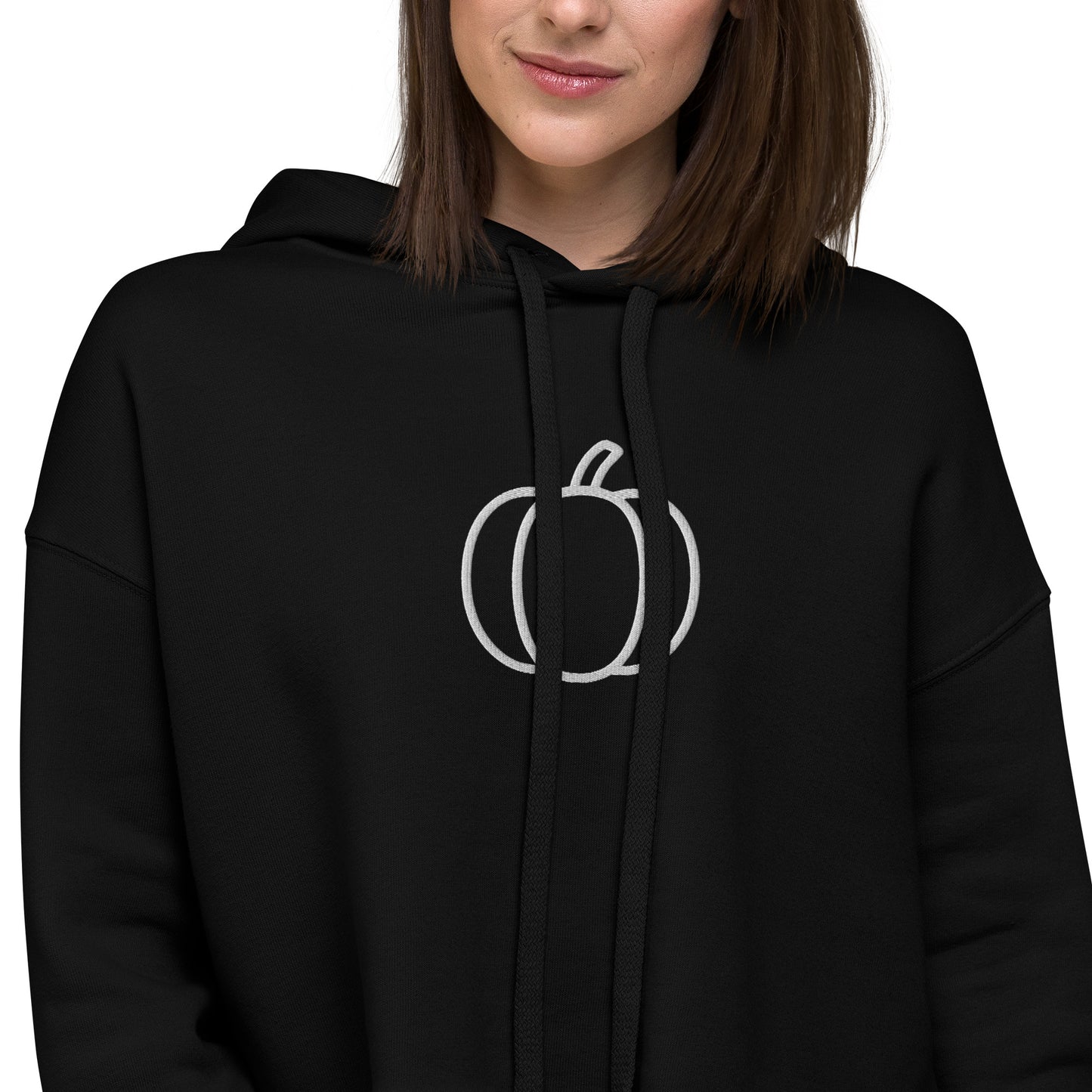 Pumpkin Cropped Hoodie