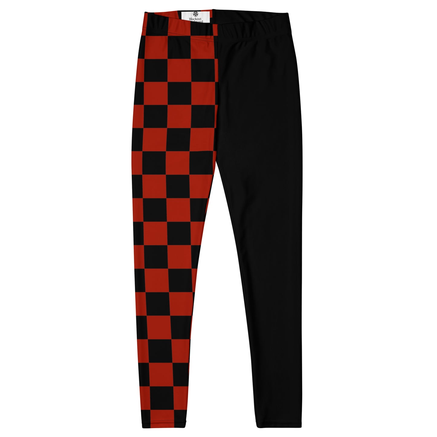 Riot Split Leggings – Black/Red