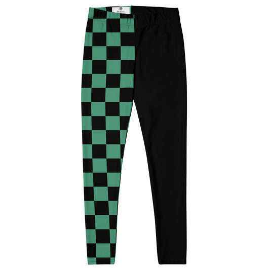 Emerald Split Leggings – Green/Black