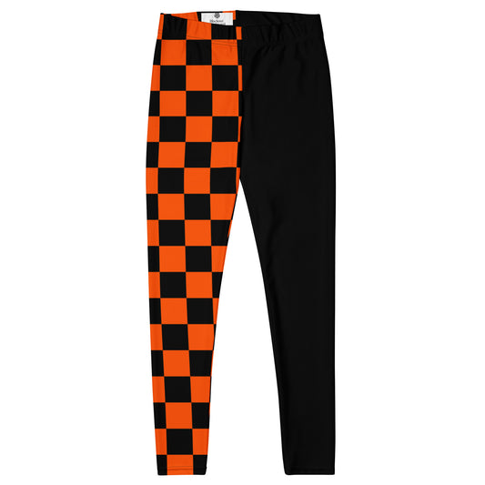 Fury Check Leggings – Orange/Black