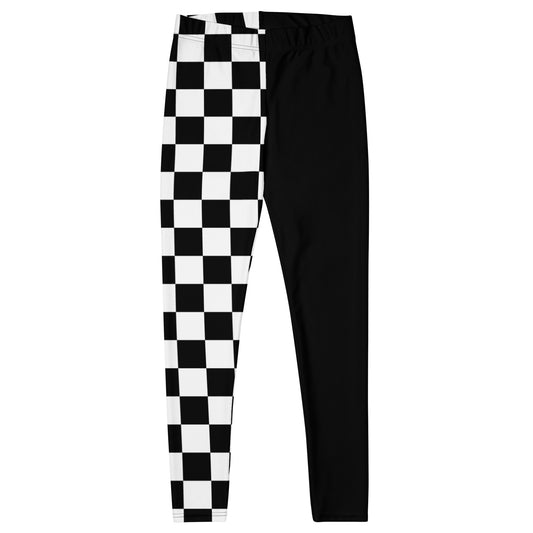Classic Check Leggings - White/Black