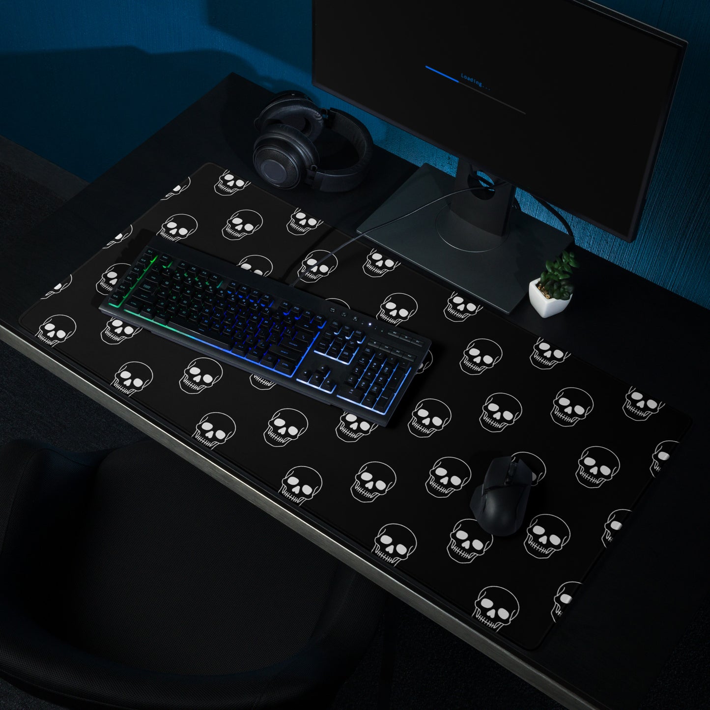 Skull Pattern Mouse Mat