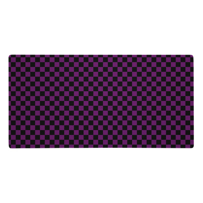 Purple Checkerboard Mouse Mat