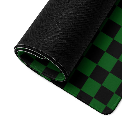 Green Checkerboard Mouse Mat