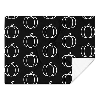 White Pumpkin Throw Blanket