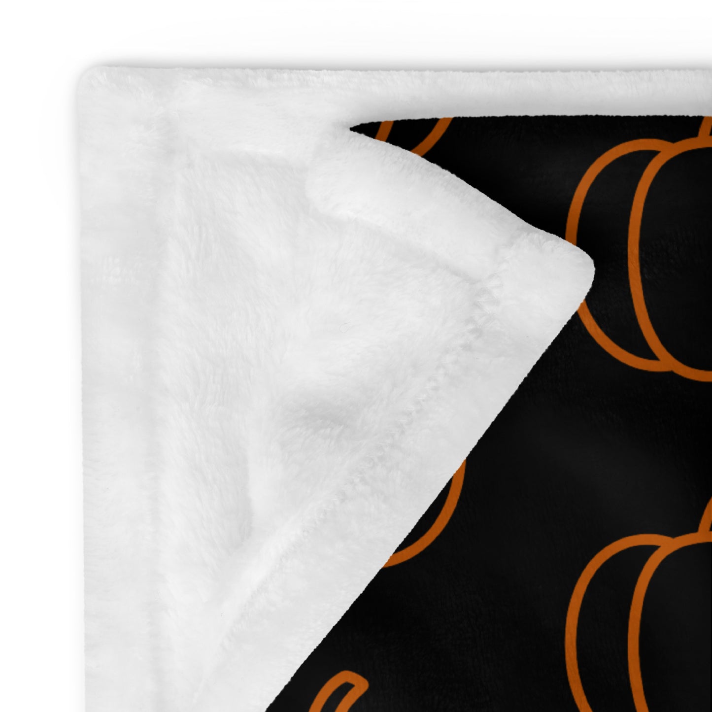 Orange Pumpkin Throw Blanket