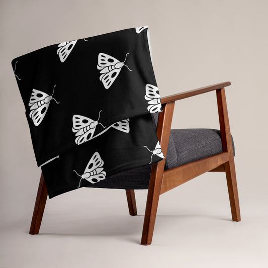 Moth Throw Blanket