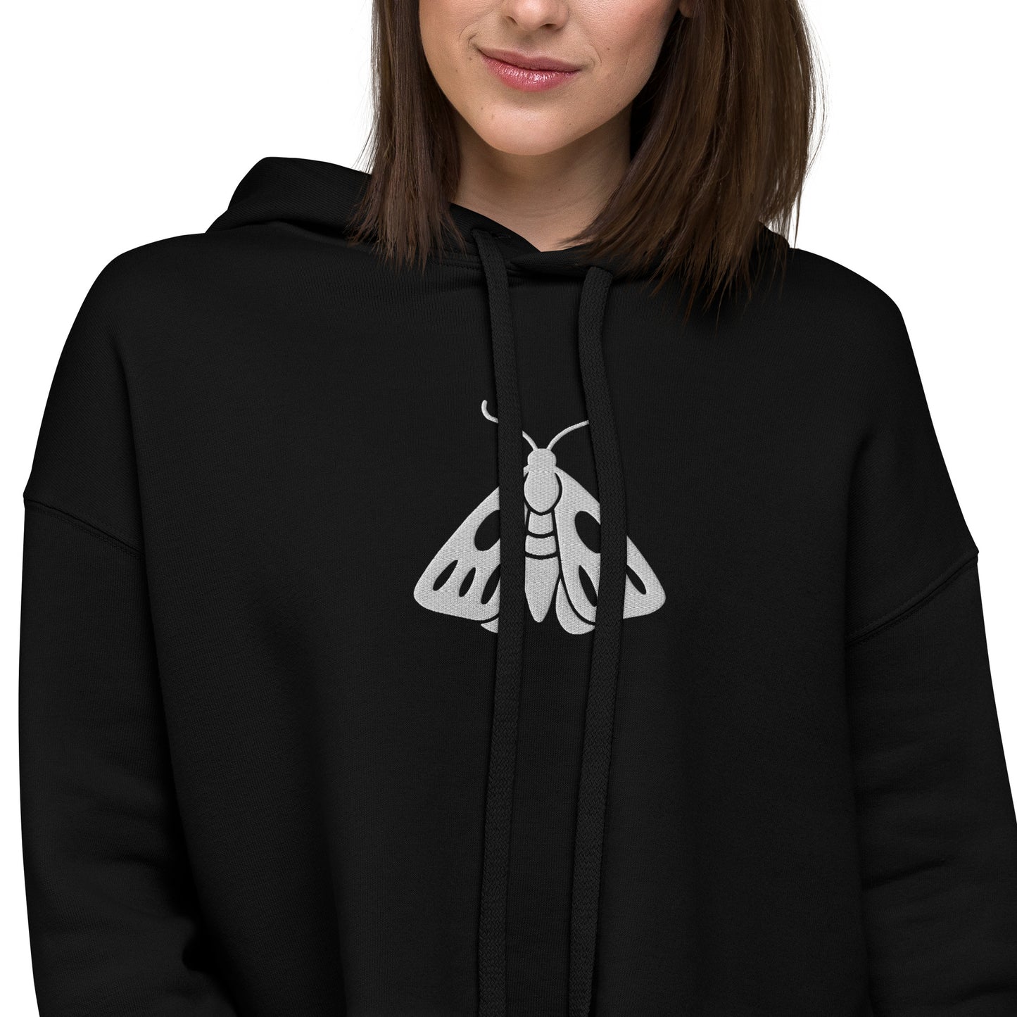 Moth Cropped Hoodie